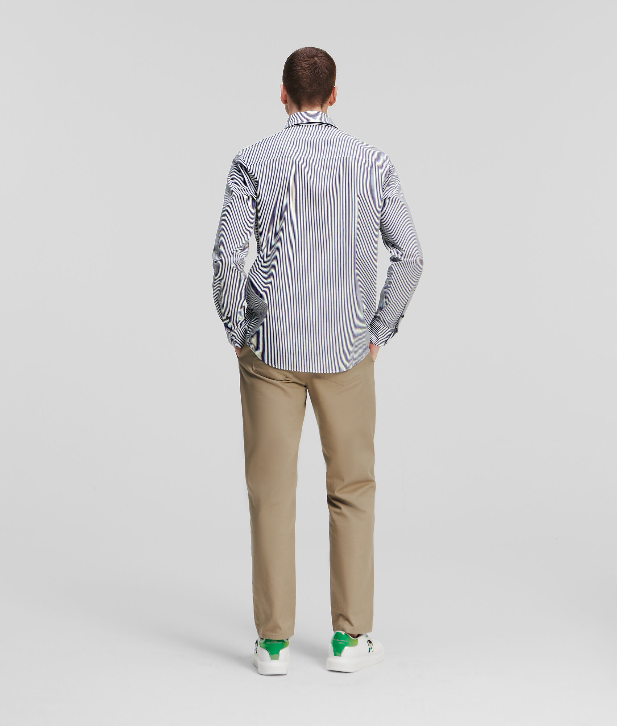 CHEMISE RAYÉE KL MONOGRAM