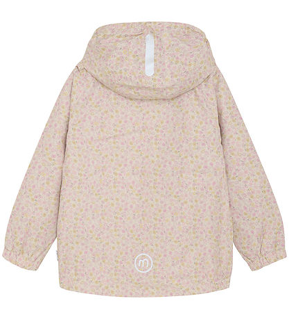 Minymo Regenjacke - PE - Peach Peitsche m. Blumen