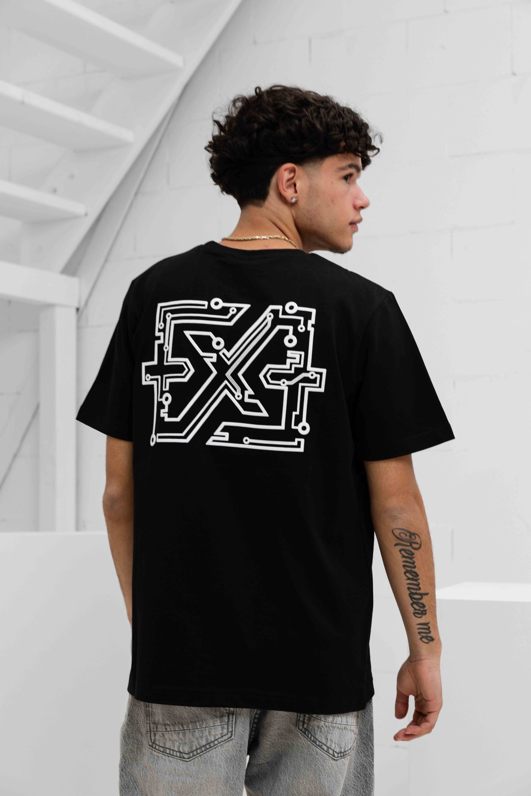 XPLCT Hard Disk T-Shirt Heren Zwart