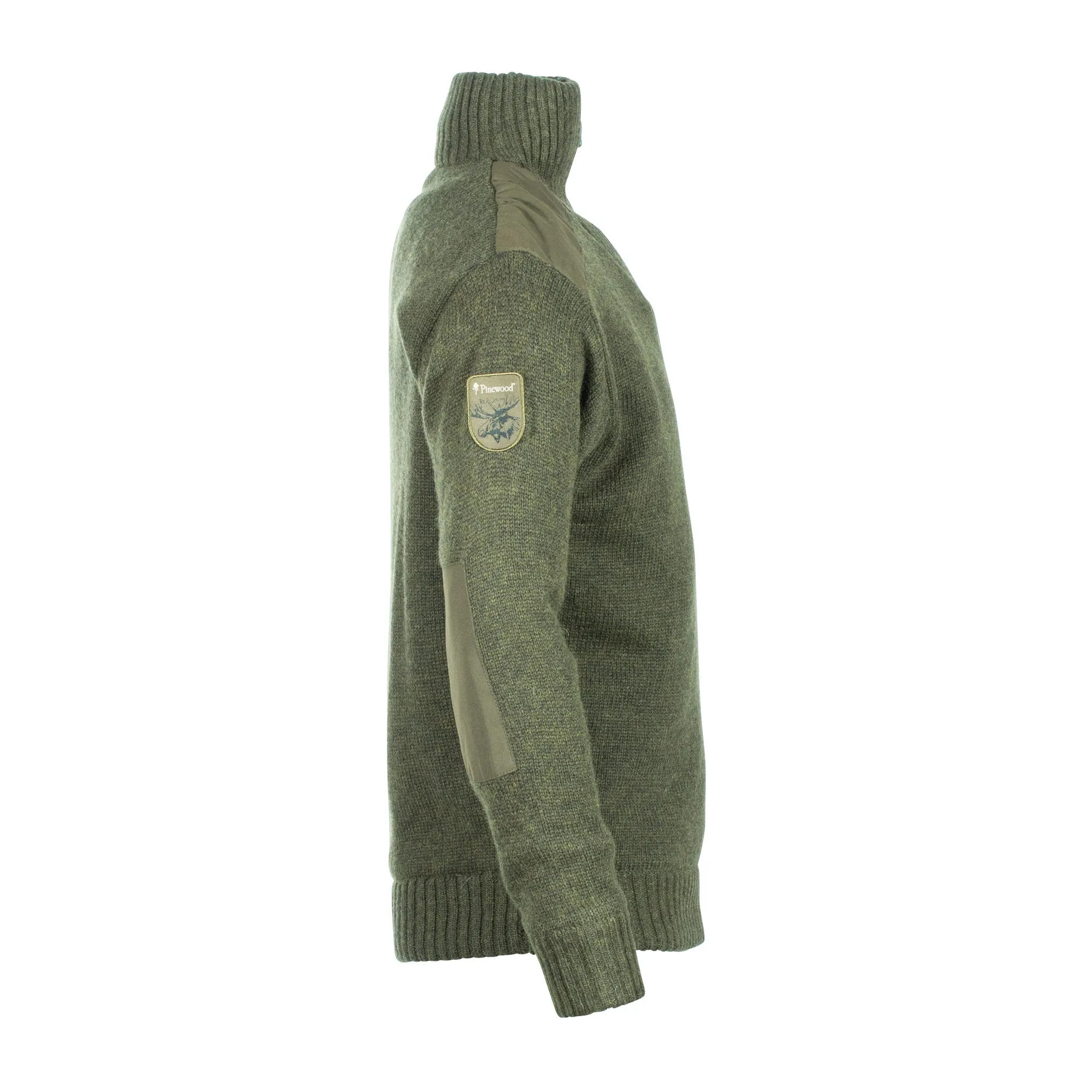 Pinewood -  Pinewood Sweater Hurricane dark green melange
