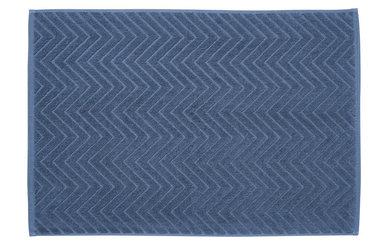 Frottiervorleger Chevron 50 x 70 cm, IndigoDer ideale Begleiter für die tägliche Baderoutine