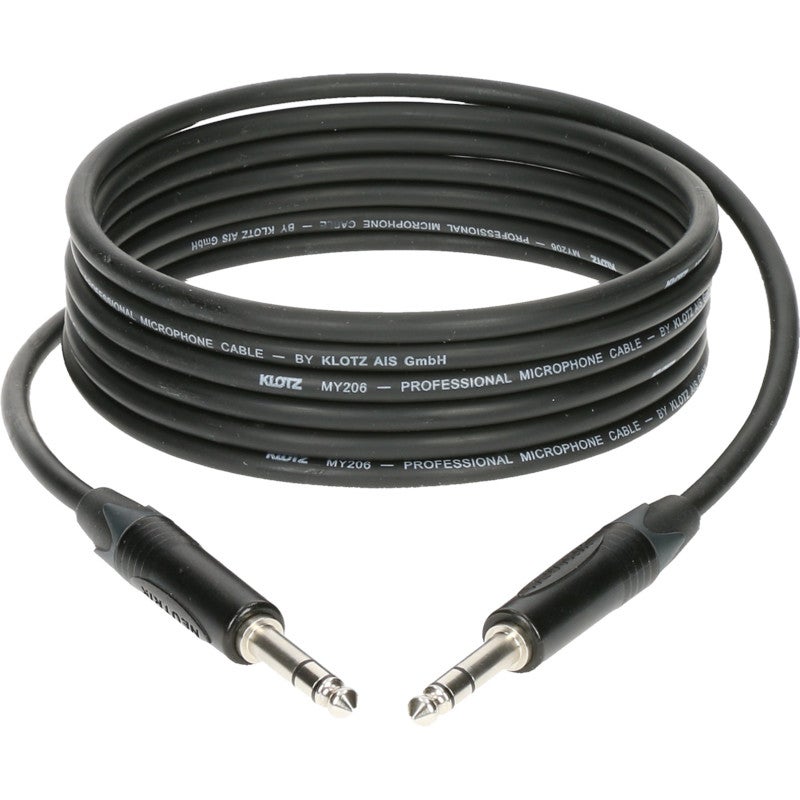 Klotz B4PP1-1500 Neutrik jack 3p - jack 3p 15 meter kabel