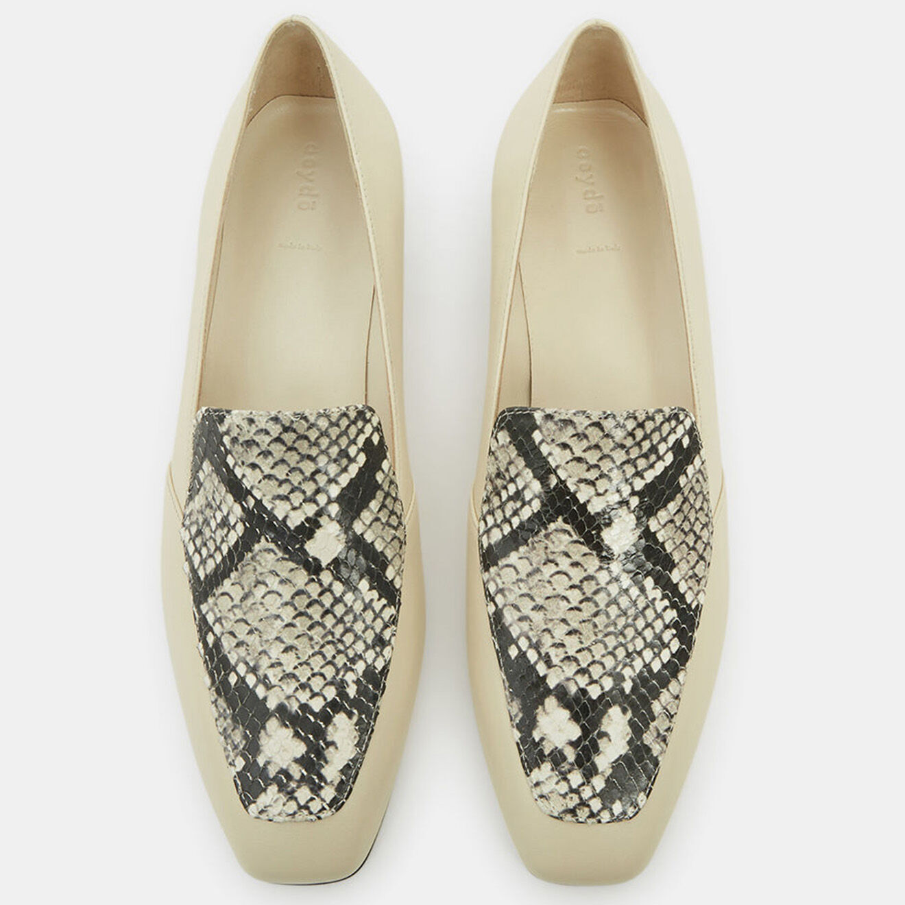 Aeyde Mocassins en Cuir Angi beiges