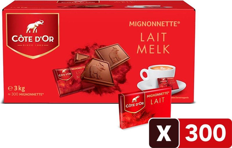 Côte d'Or - Mignonnettes - Melk Chocolade - 300 Stuks - 3 kg
