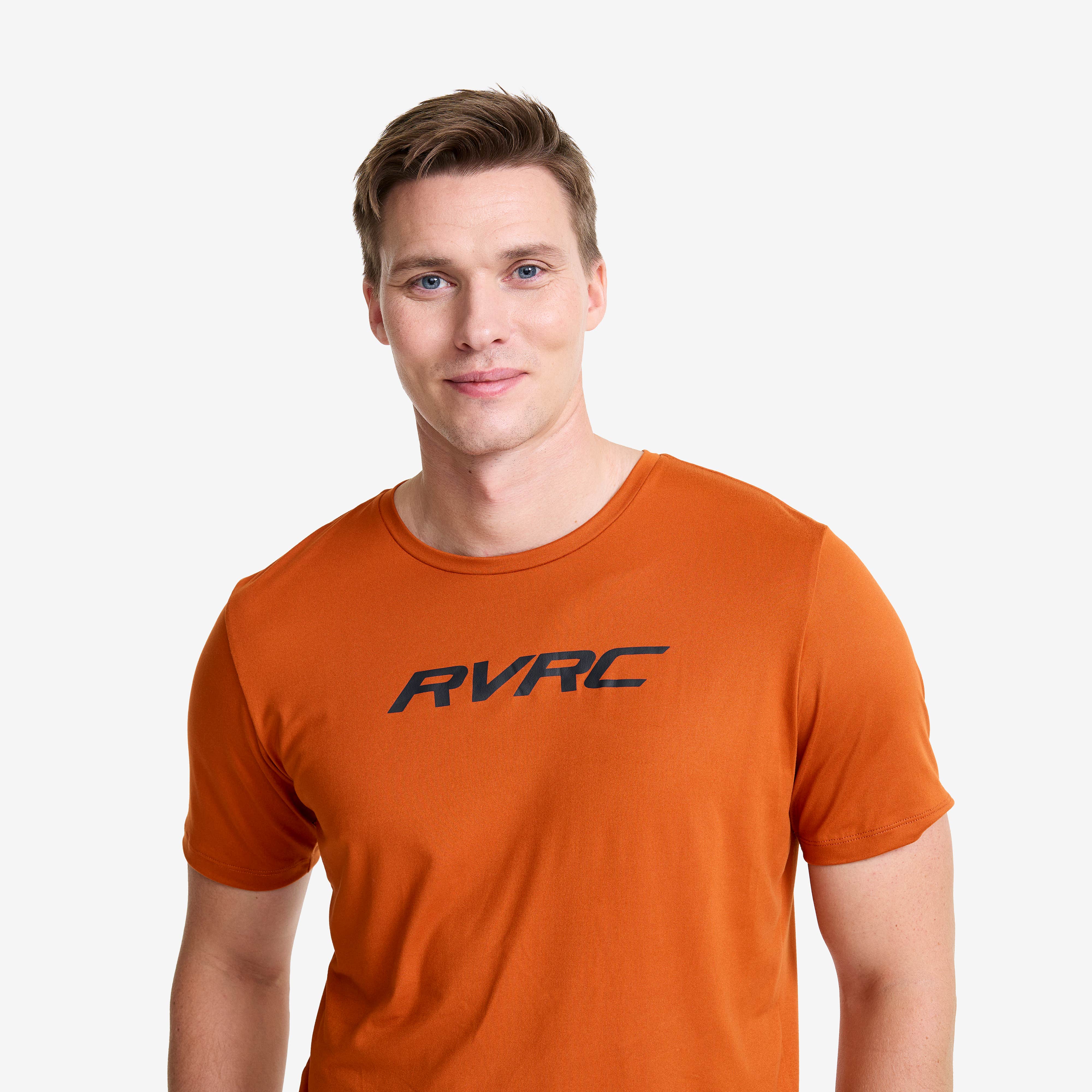 Mission Logo T-shirt Herre Terracotta Brown