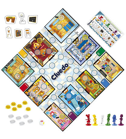 Hasbro Brettspiel - Cluedo Junior - 2-I-1