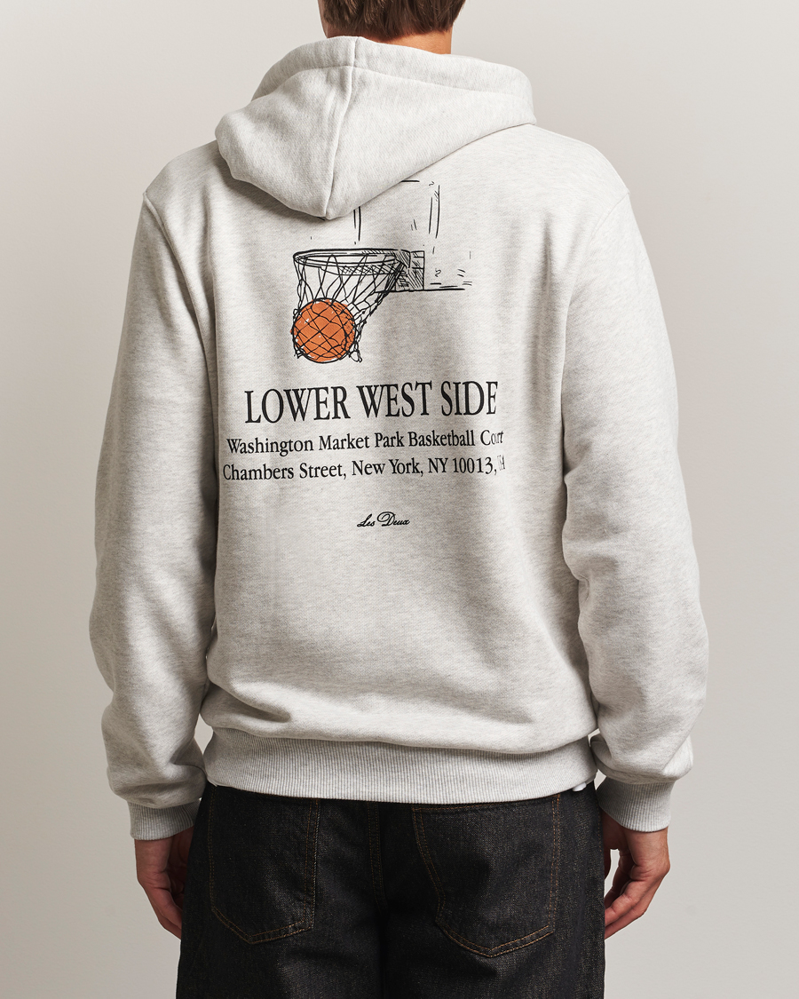 Les Deux West Side Hoodie Snow Melange
