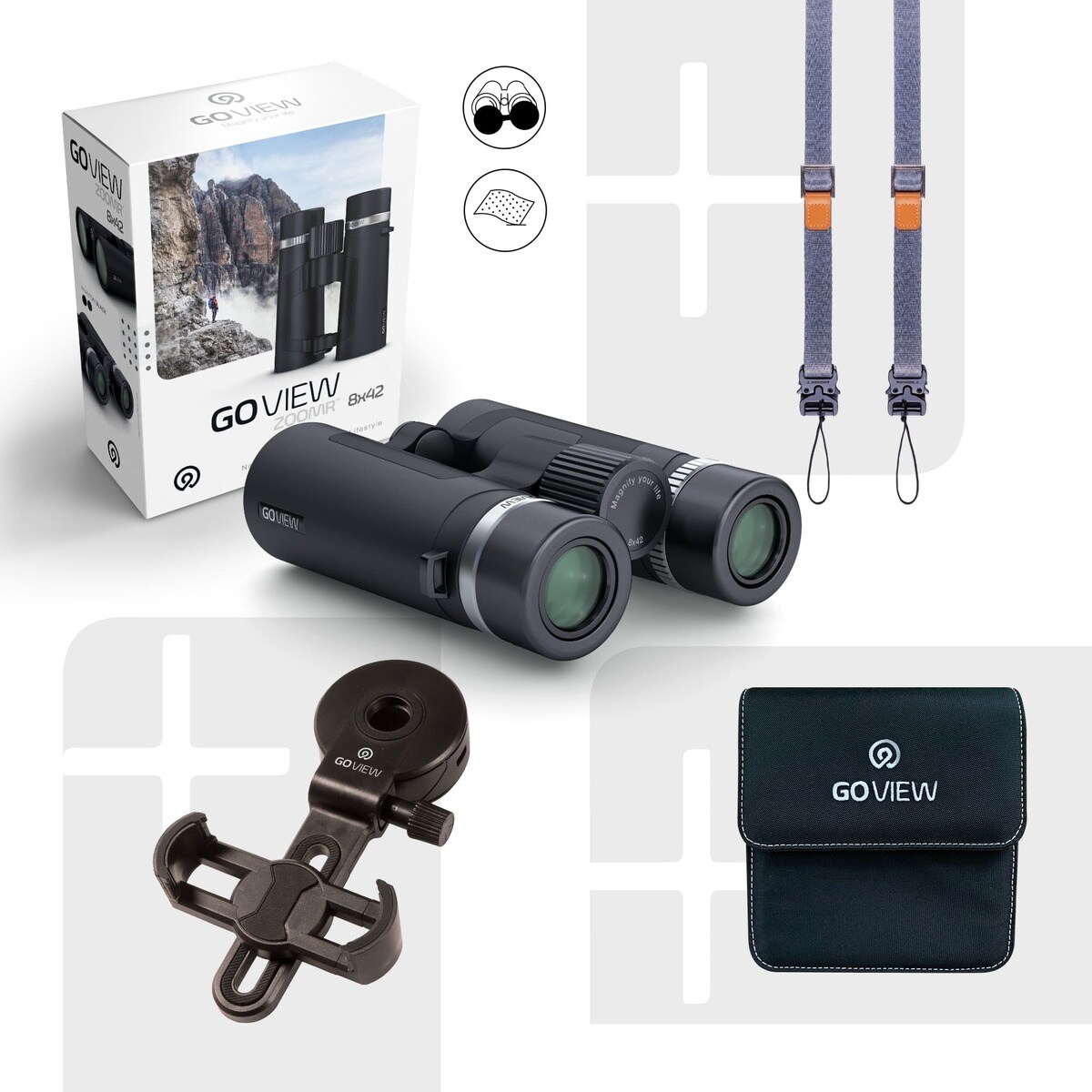 Fernglas ZOOMR 8x42 Phantom Black