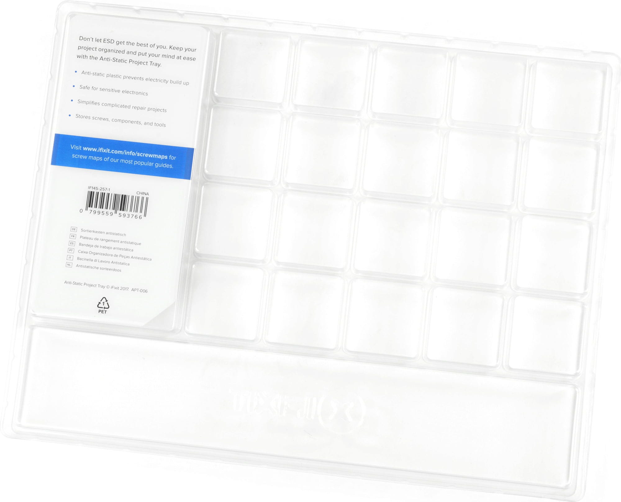 iFixit  Antistatische Sortierschale    Zum Sortieren und Verstauen von Projekten & Einzelteilen