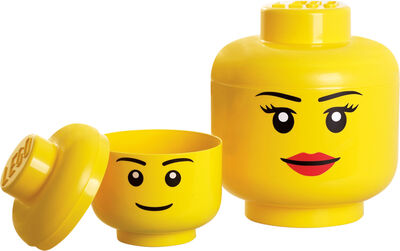 LEGO Oppbevaring L Jente, Gul