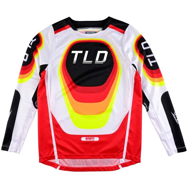 Troy Lee Designs - Maillot enfant GP Pro Reverb Youth Blanc / Rouge / Jaune / Noir