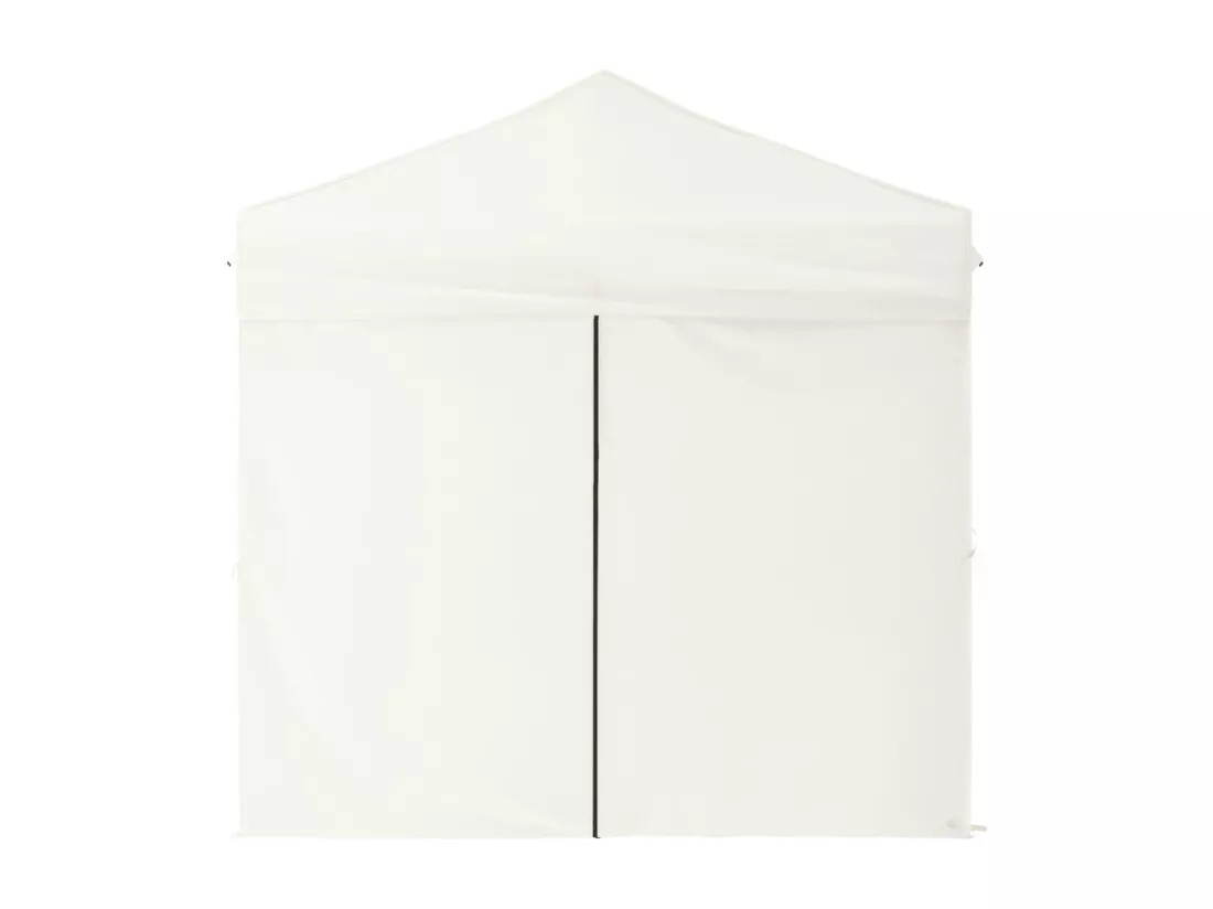 Tente de réception pliable avec parois Crème 2x2 m