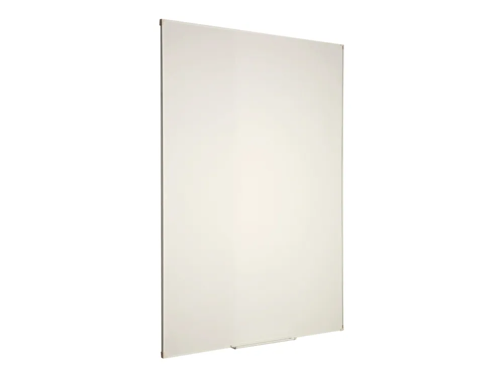 Whiteboardtavle, glasemaljeret overflade, hvid aluminiumsramme, størrelse: 90 x 120 cm