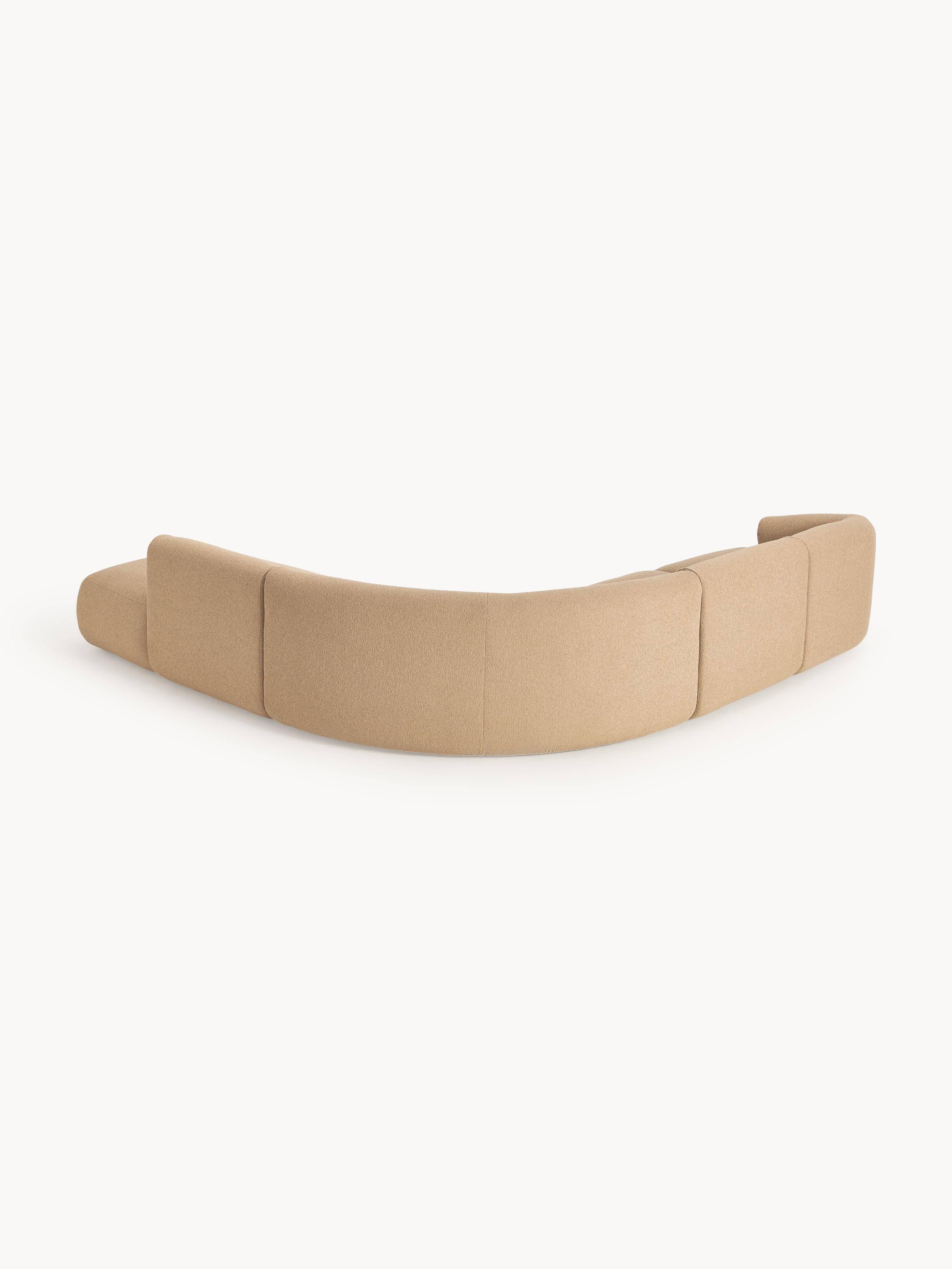 Modulaire bouclé hoekbank Sofia (4-zits)