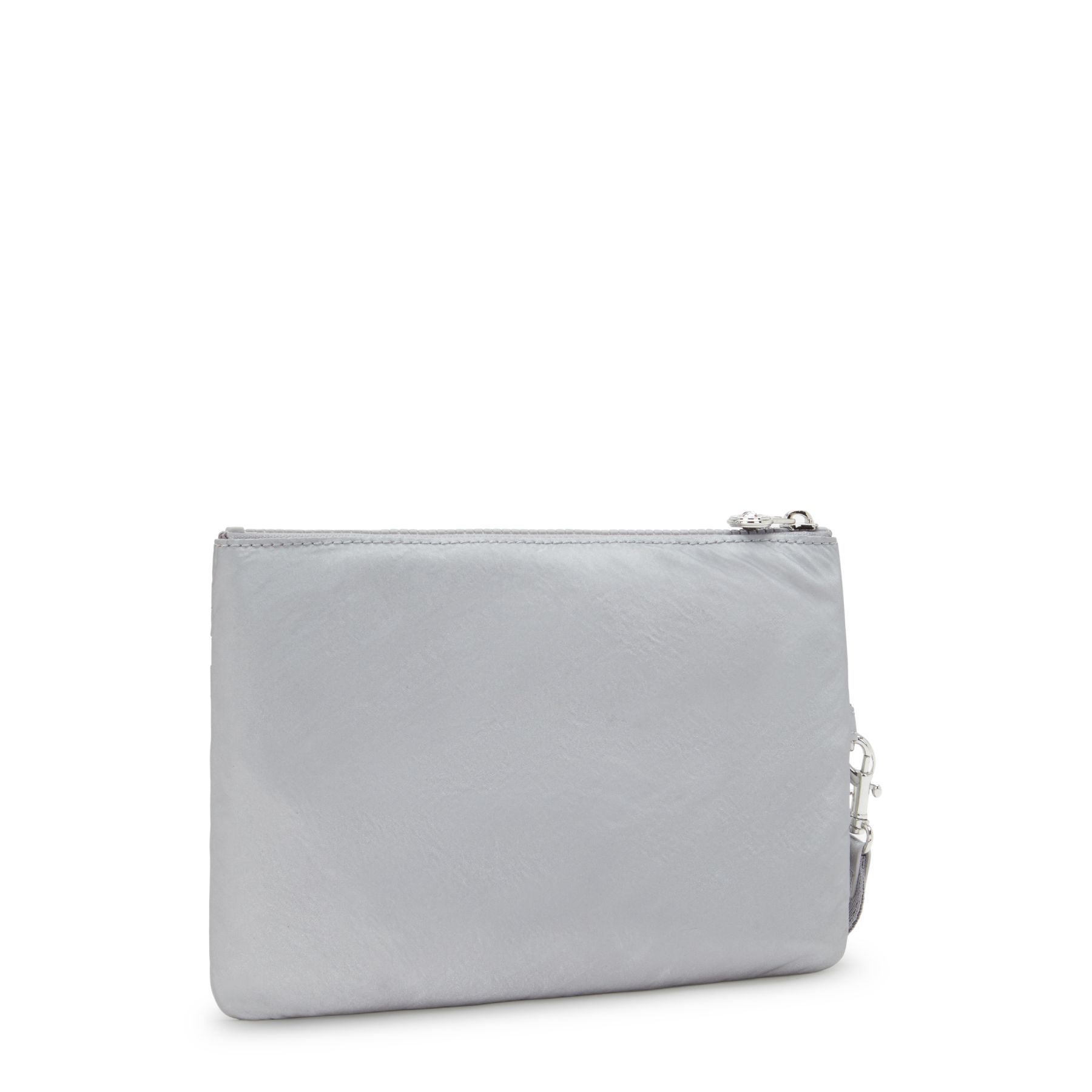 FANCY Grande pochette plate avec dragonne - Silver Glam