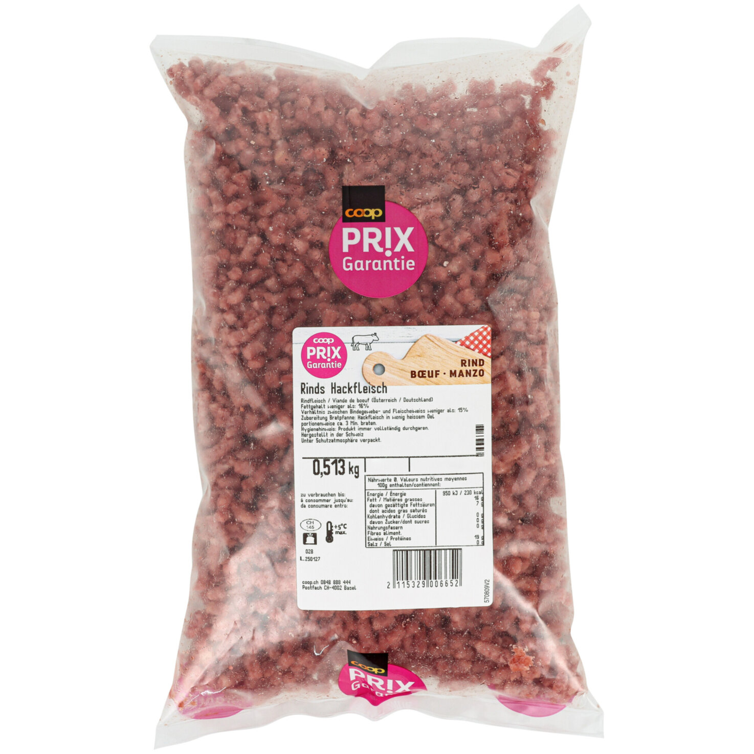 Prix Garantie Rindshackfleisch ca. 500g