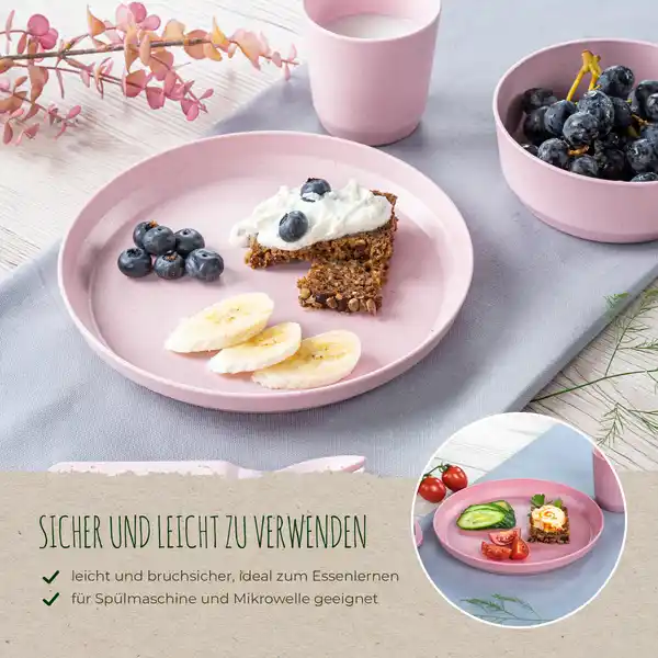 Growing Teller 2er Set rosa