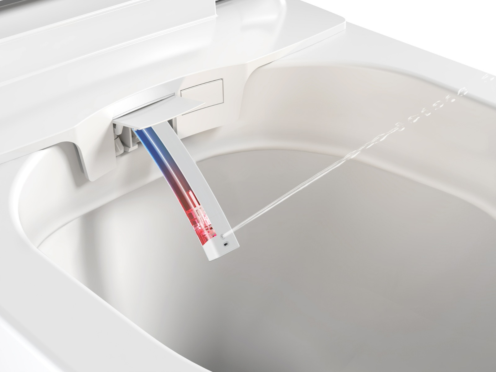 Clou Clever douche wc met turboflush en softclose zitting wit glans