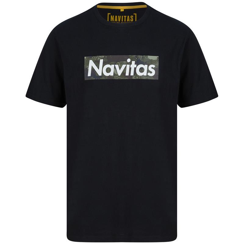 Tee Shirt Manches Courtes Homme Navitas Identity Box Tee - Noir