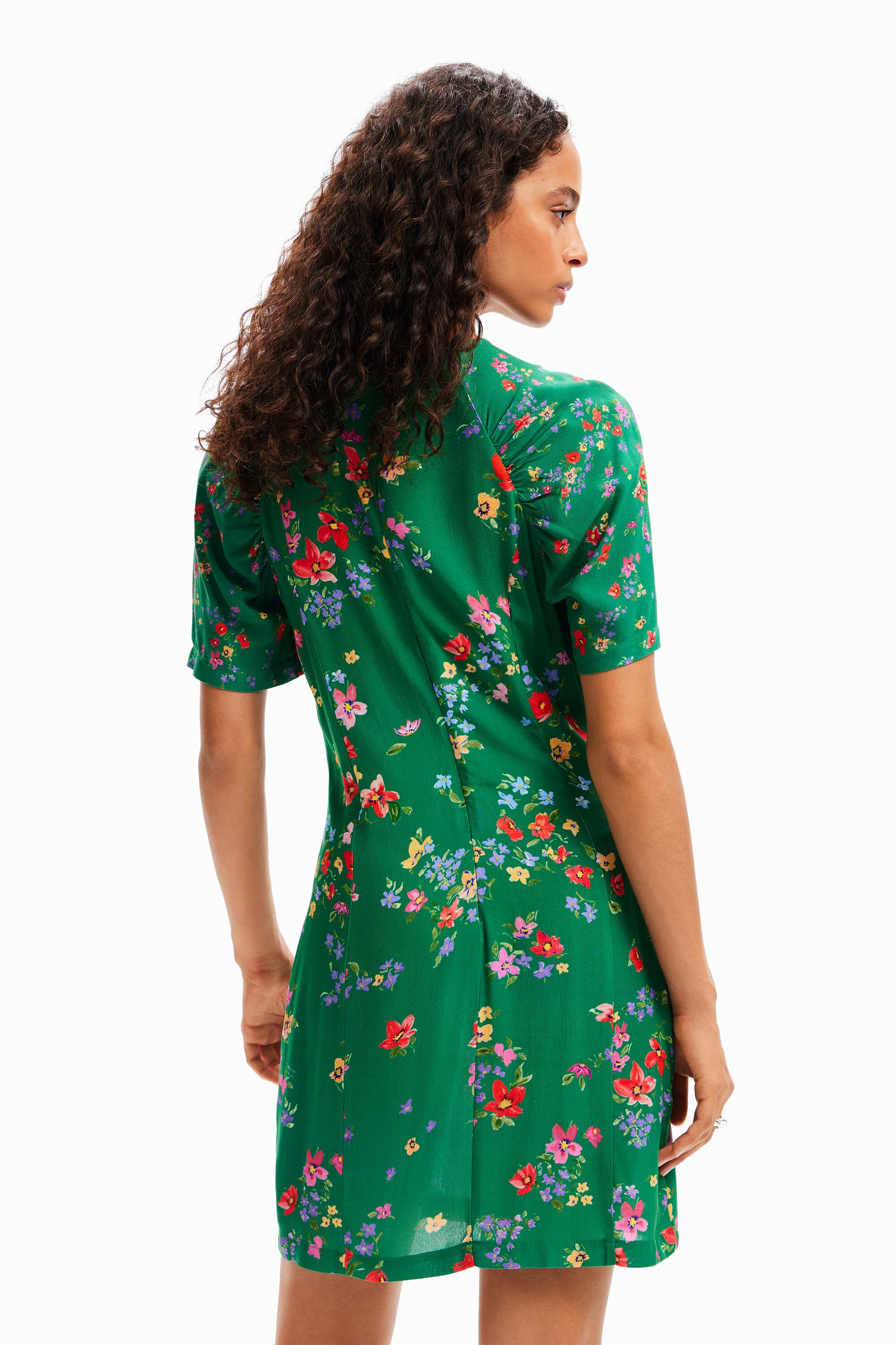 Vestido curto floral