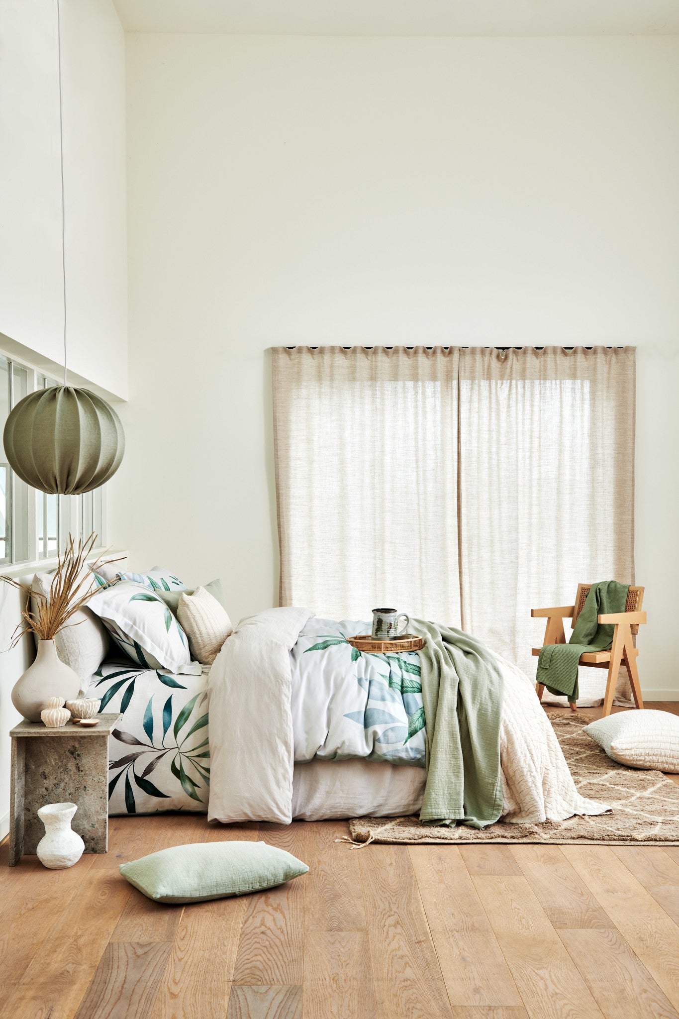 Pure 68 Plaid|sprei 160x250 Cm Smoke Green