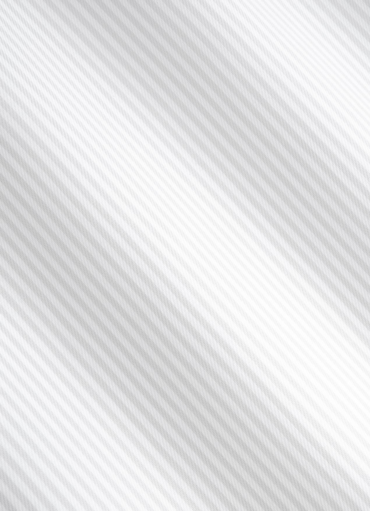 Chemise coupe ajustée en twill gris clair à rayures