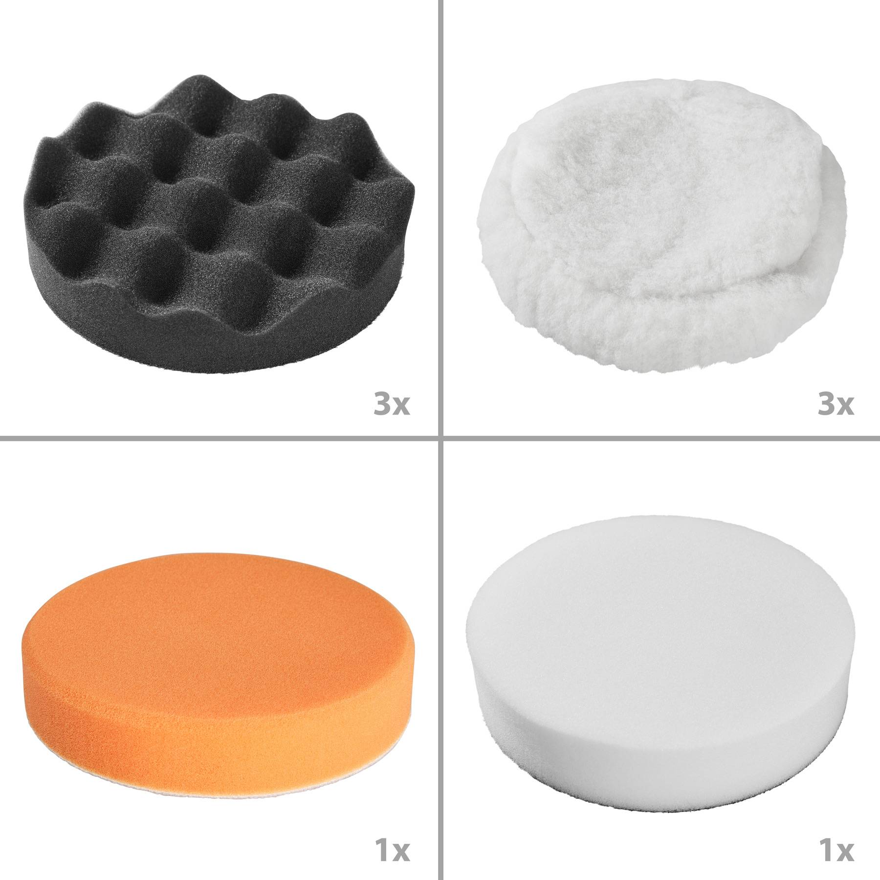 13-teiliges Polierschwamm-Set