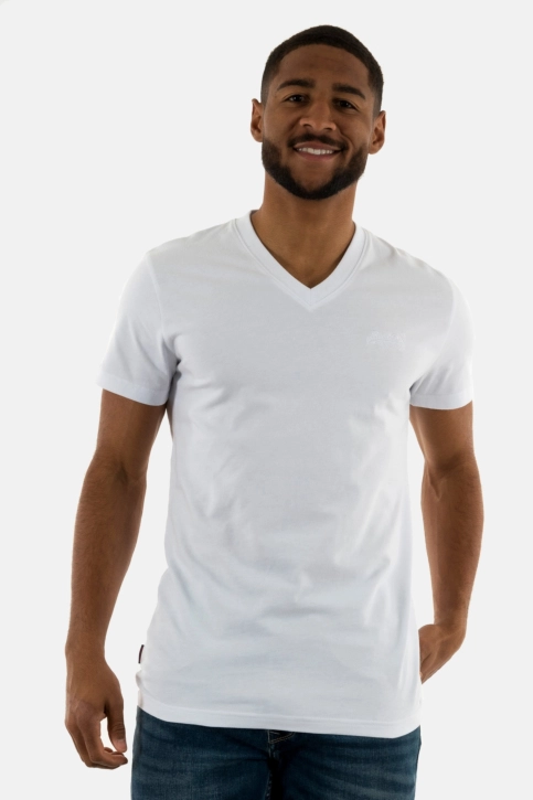 Tee shirt superdry essential logo emb vee 01c optic