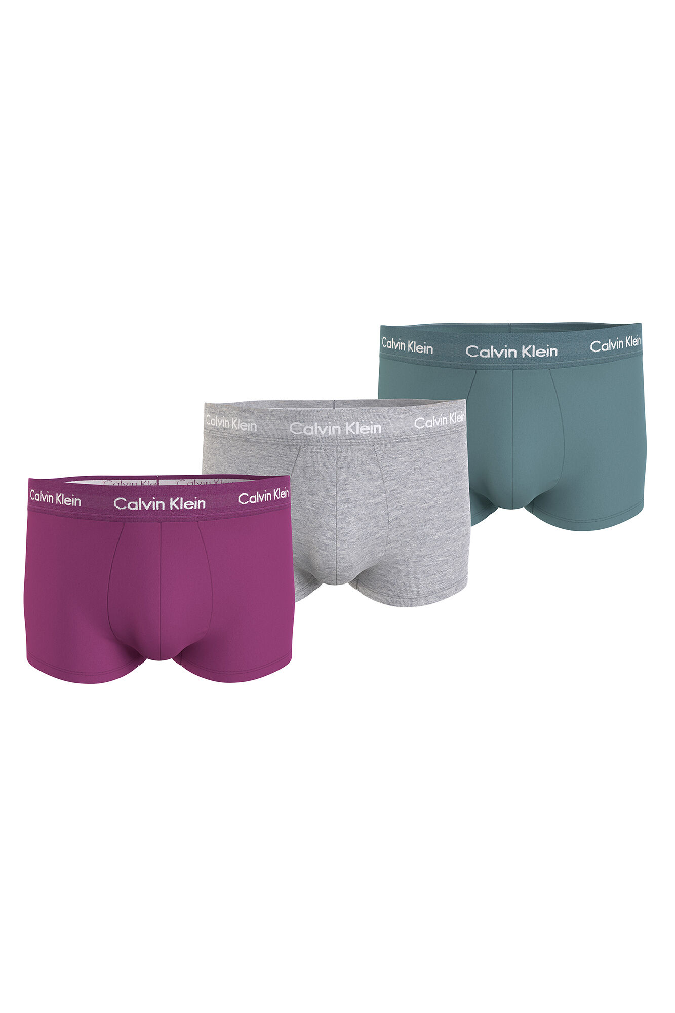 Pacote com 3 cuecas boxer de algodão elástico para banho