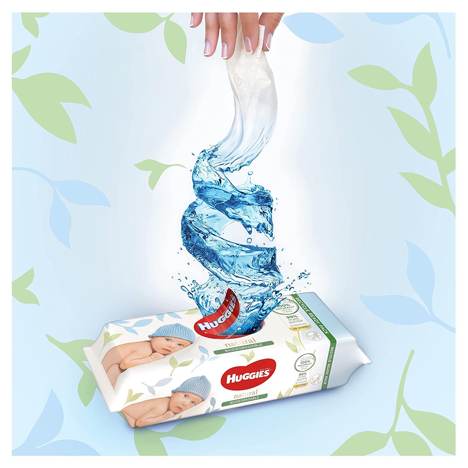 Huggies Feuchttücher Baby Wipes Babytücher Natural Sensitive