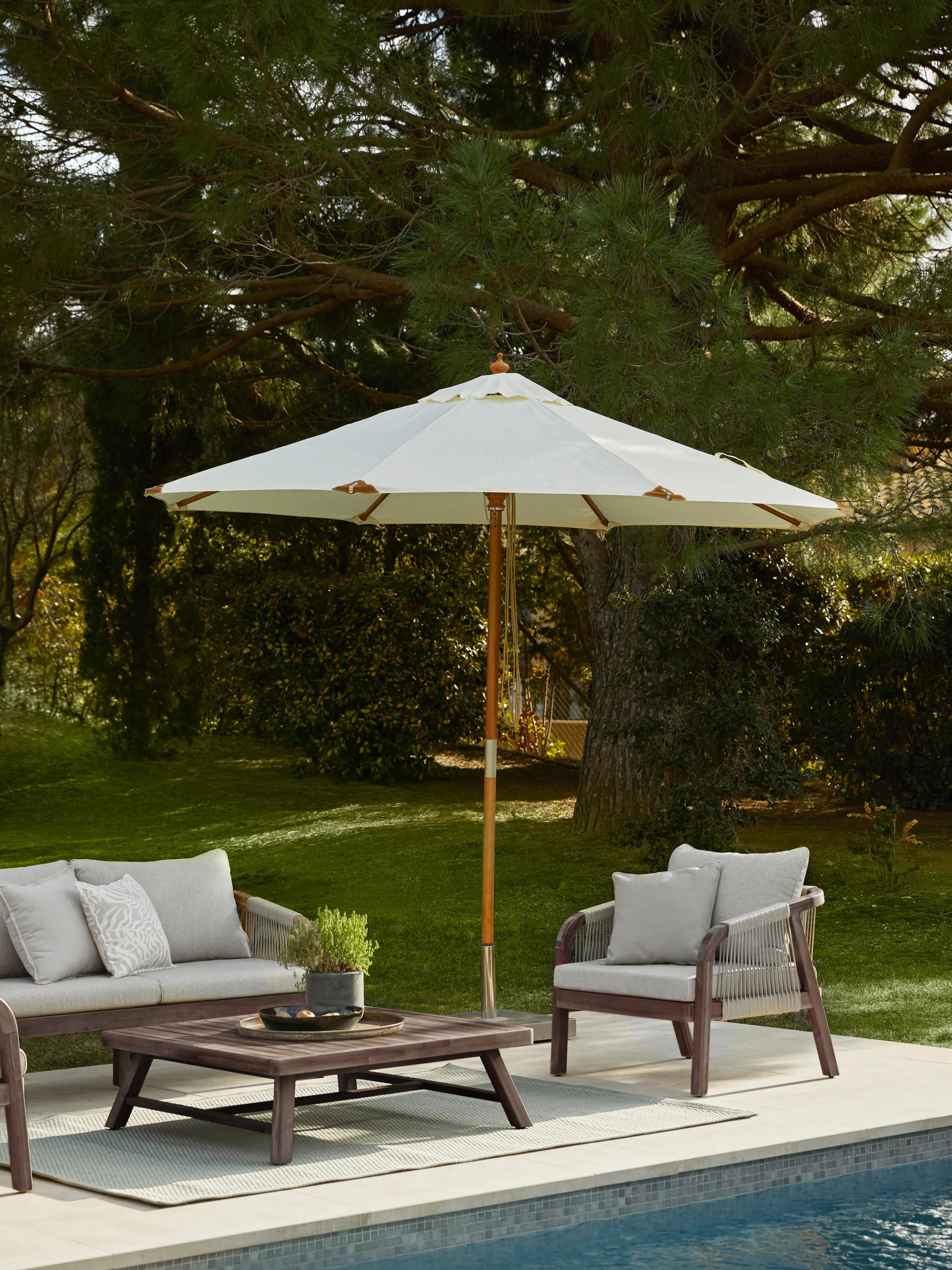 Tuin loungebank Lu (2-zits) van acaciahout