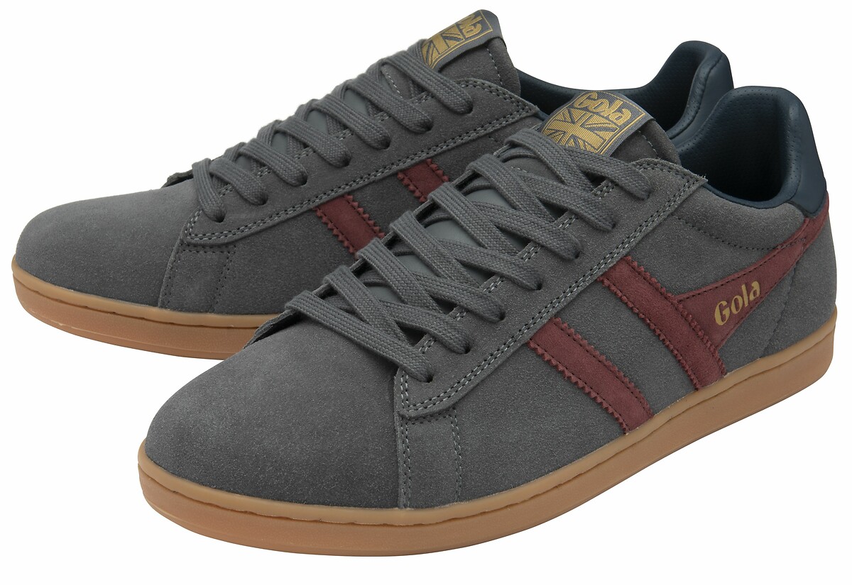 GOLA<br>Tênis de couro Equipe II Camurça