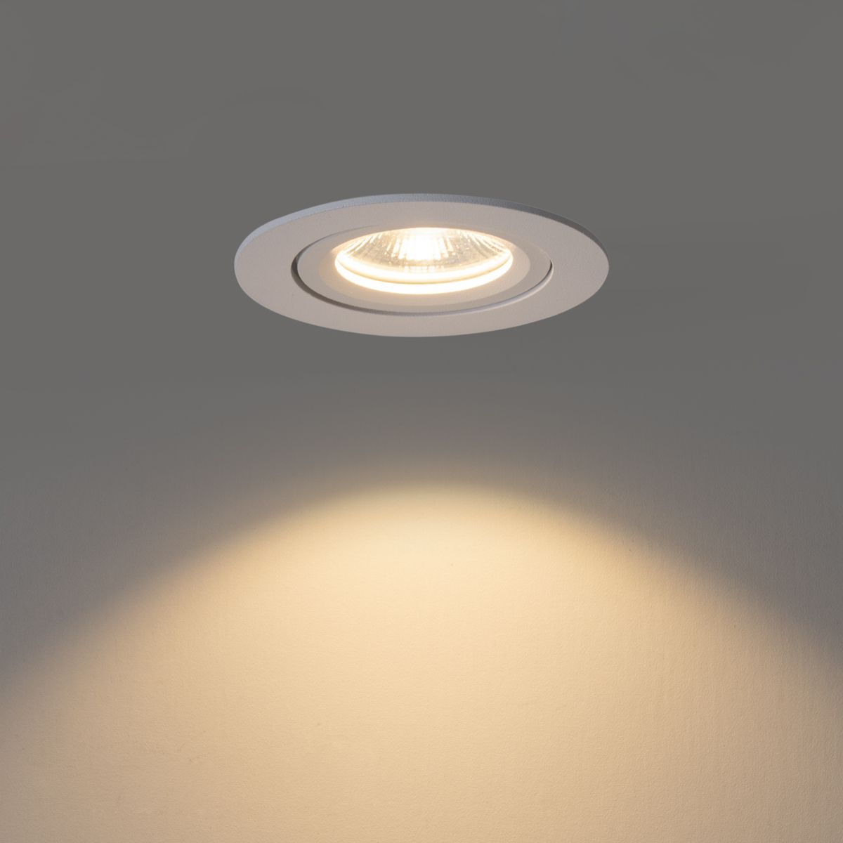 Set van 6 moderne inbouwspots wit 8,2cm incl. LED IP54 ultra slim - Pupil