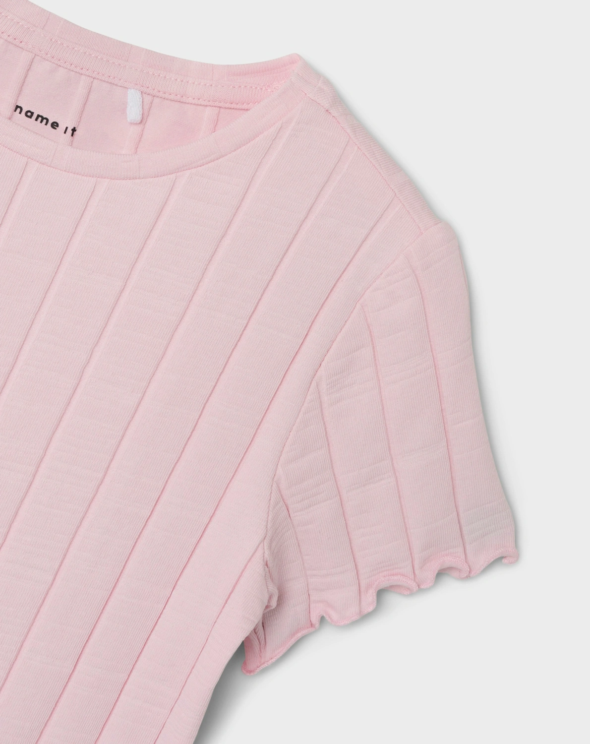 T-Shirt NKFNORALINA RIB in parfait pink