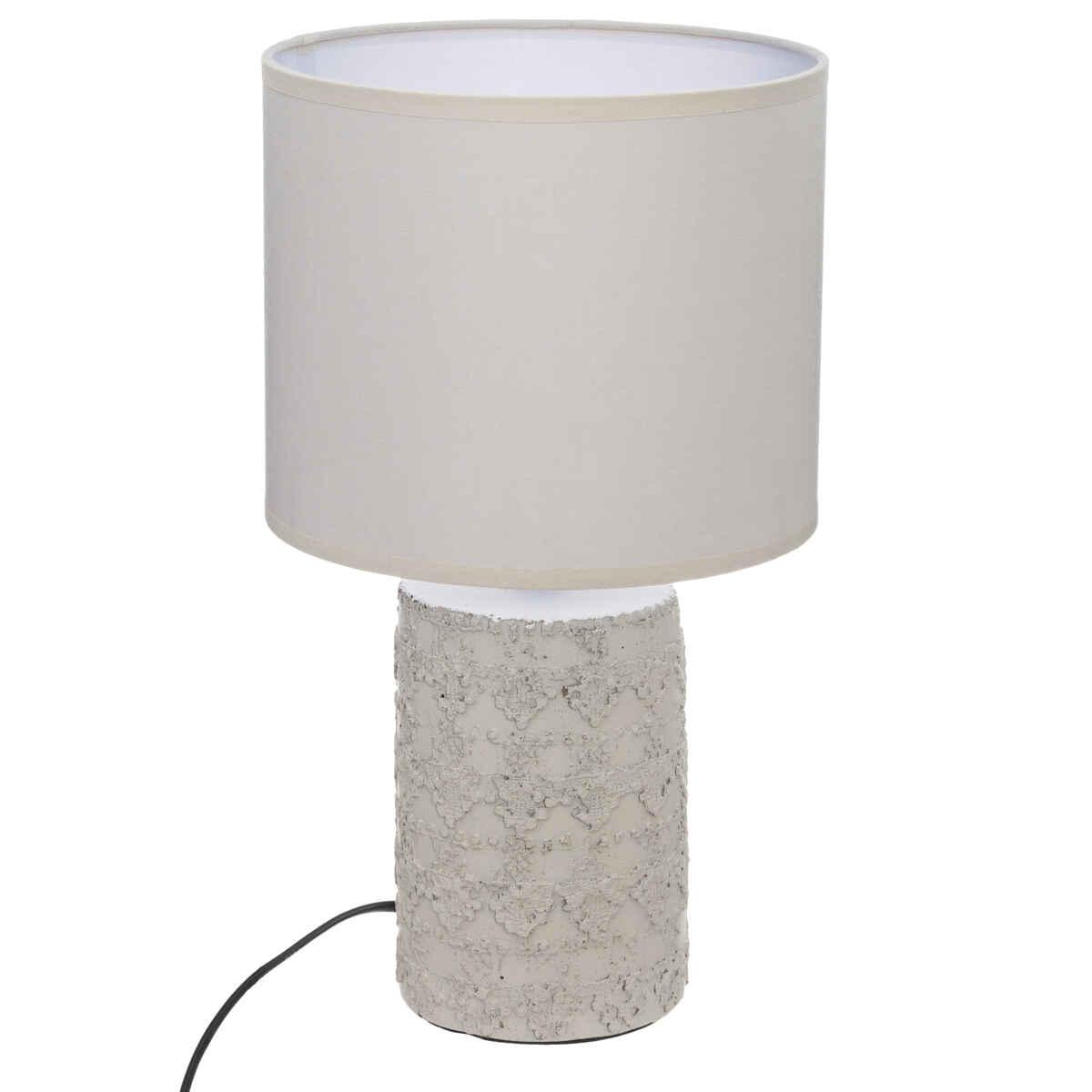 LAMPE BETON BEIGE MELO H.33.5CM