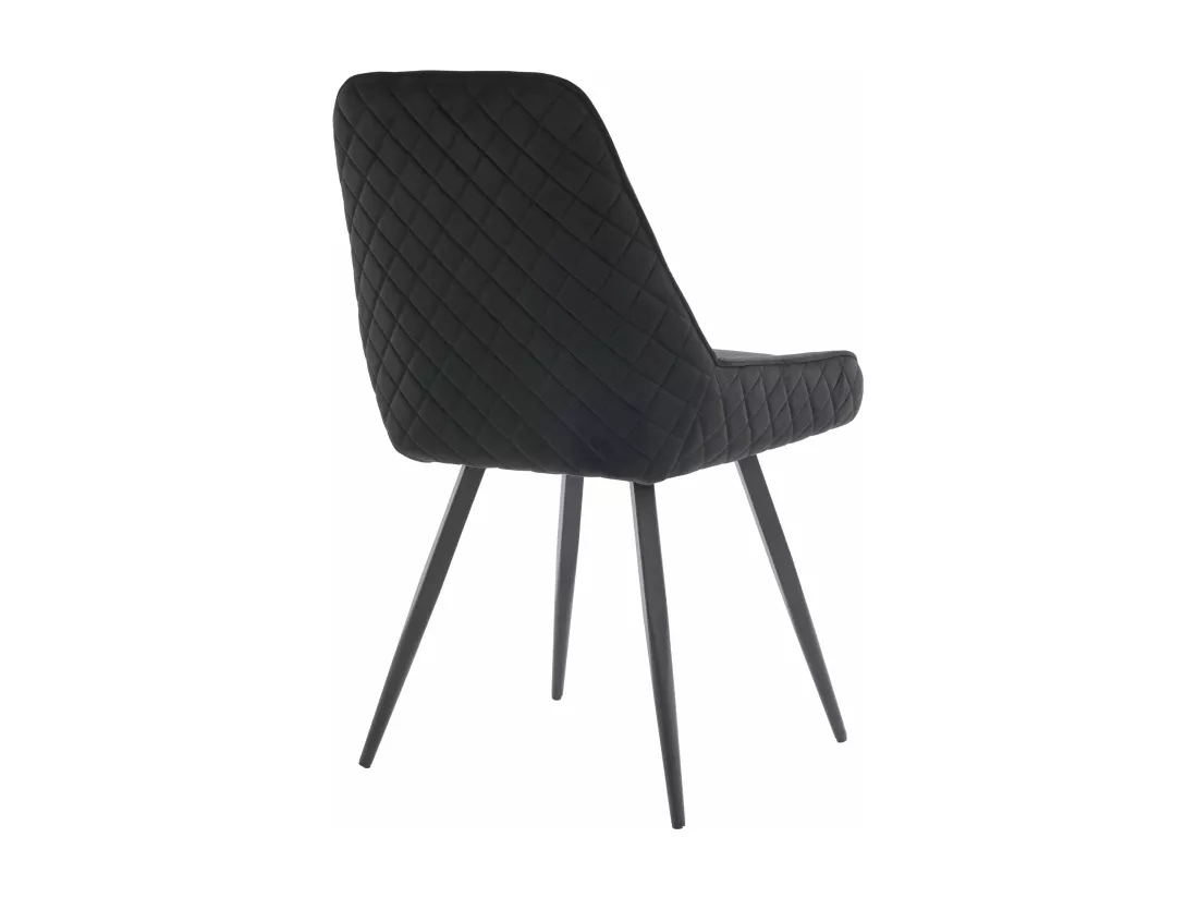 Sedie da pranzo ergonomiche nere - set da 2,d42cm×h88cm
