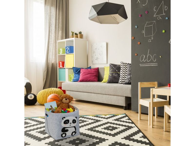 relaxdays Spielzeugkorb Katze Idealer Aufbewahrungskorb für das Kinderzimmer