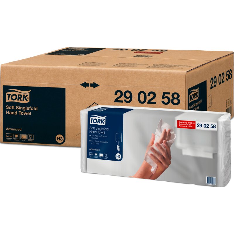 Essuie-mains pliage enchevêtré Tork H3 Advanced - Colis de 1250
