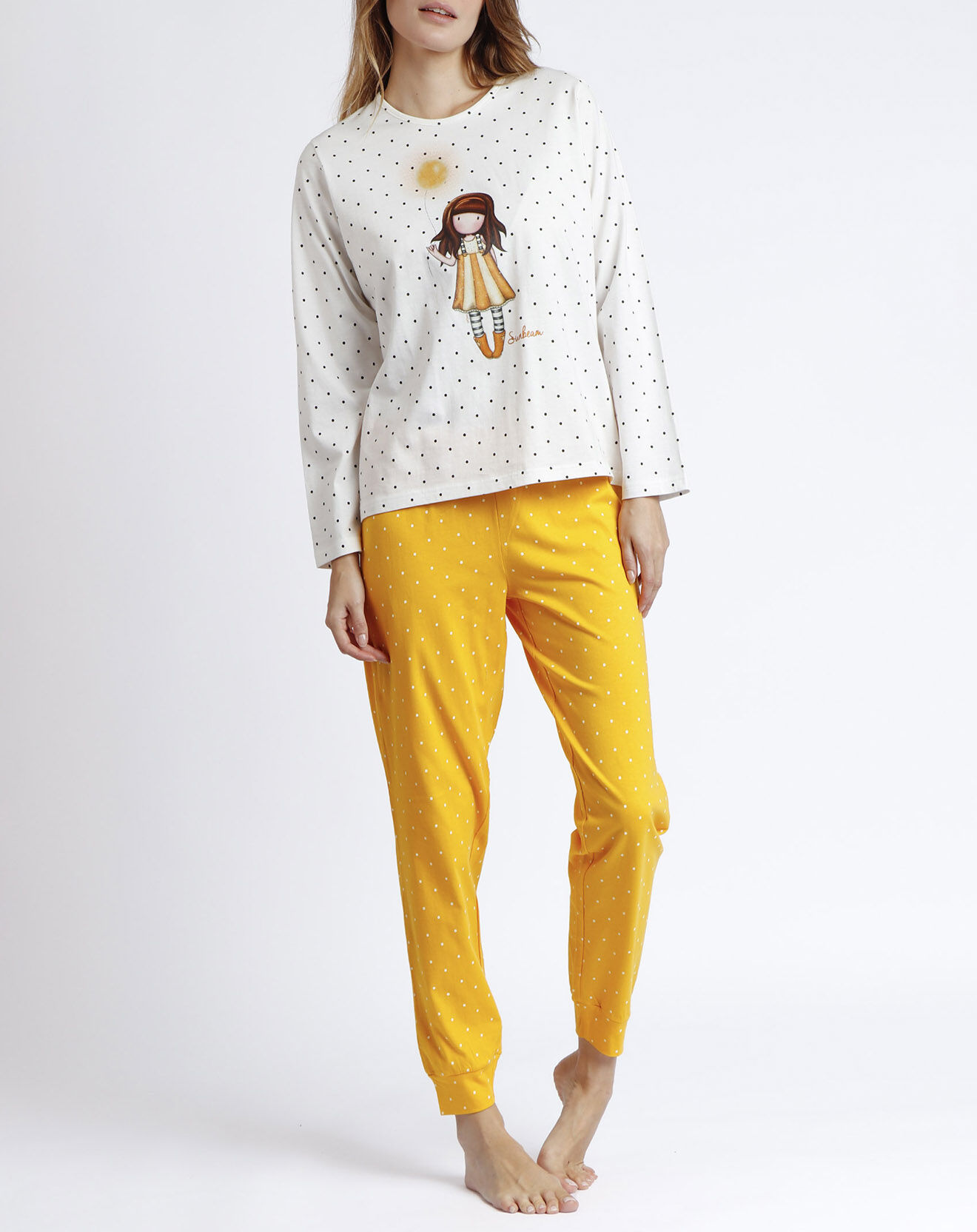 Santoro Gorjuss Pyjama Manches longues & Pantalon Tamsin jaune