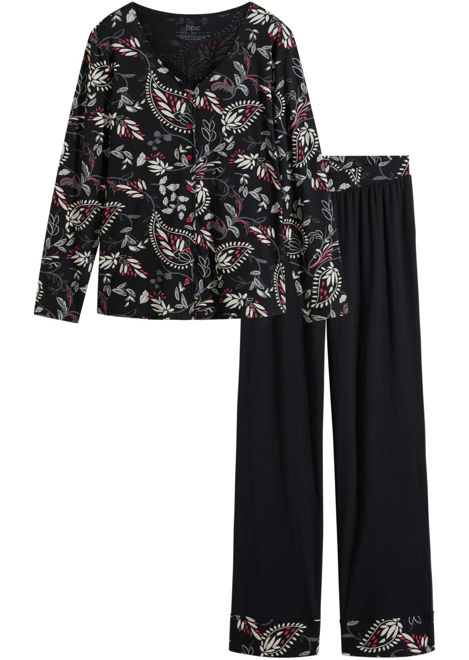 Pyjama avec patte de boutonnage