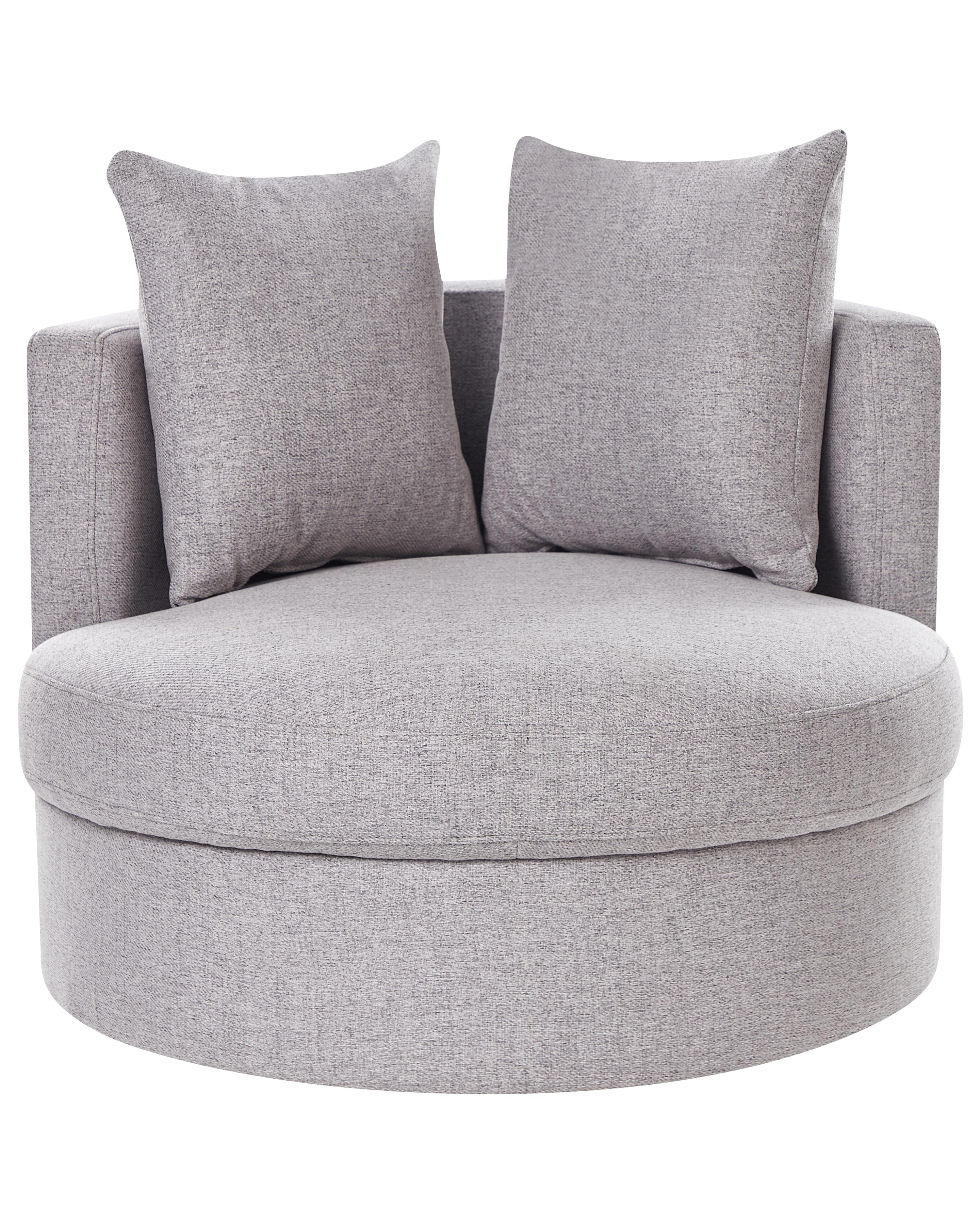 Draaifauteuil DALBY Stof Lichtgrijs