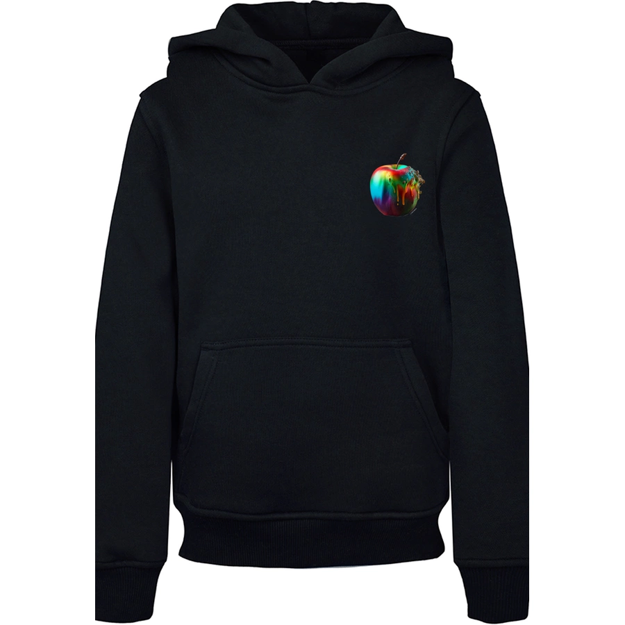 F4NT4STIC Hoodie Colorfood Collection - Rainbow Apple schwarz