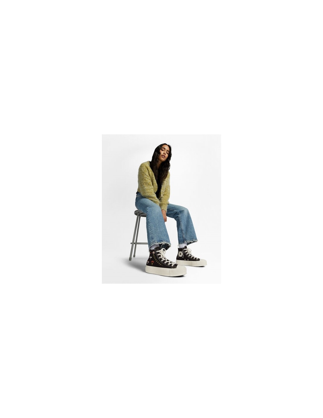 converse Sneakers compensée ctas lift hi black/black/egret