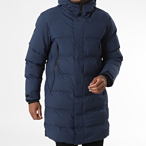Parka Capuche Bleu Marine