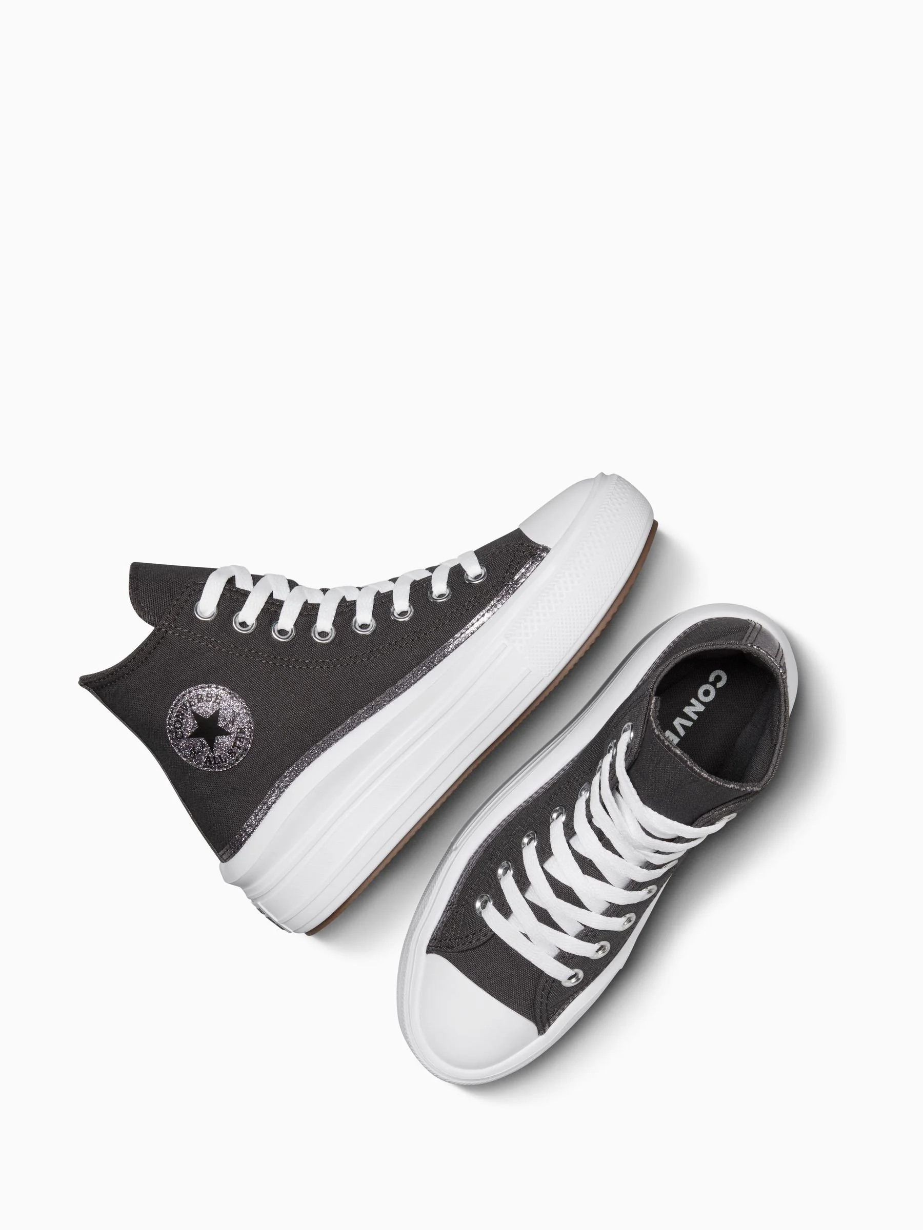 Converse Chuck Taylor Teen Move Glitter High Trainers
