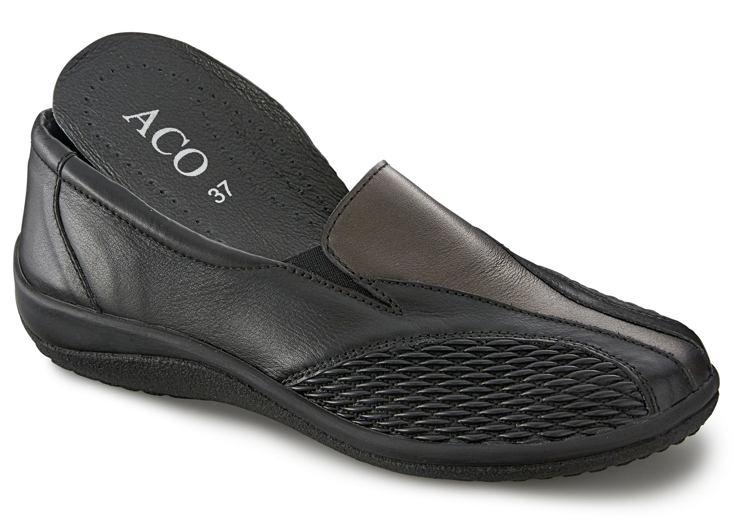 ELENA EDEN Slipper mit Stretchmaterial im Ballenbereich