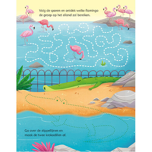Uitgeverij usborne uitwisboek dierentuinspelletjes