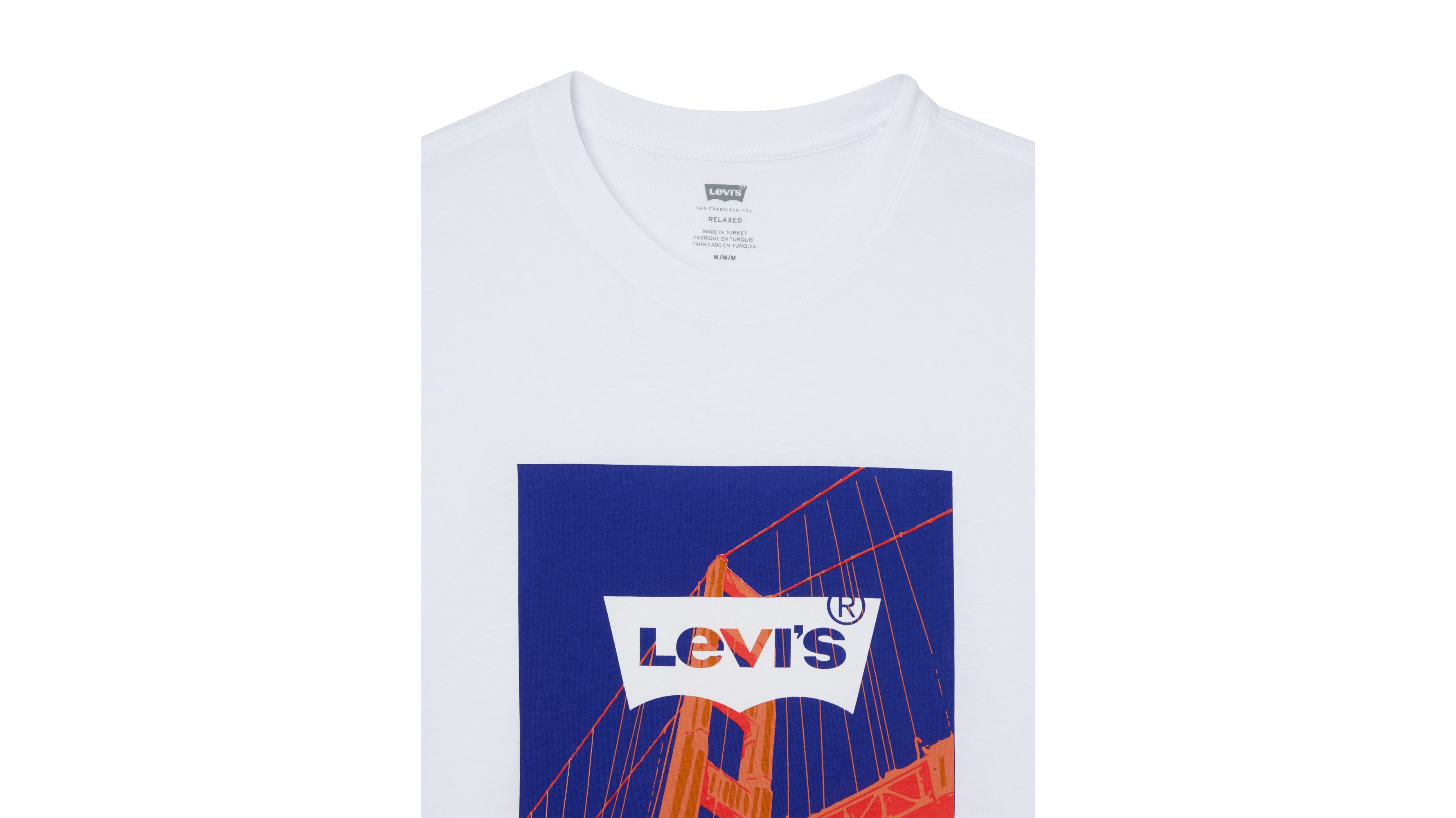 T-shirt Relaxed - Batwing Golden Gate White+ - Blanc