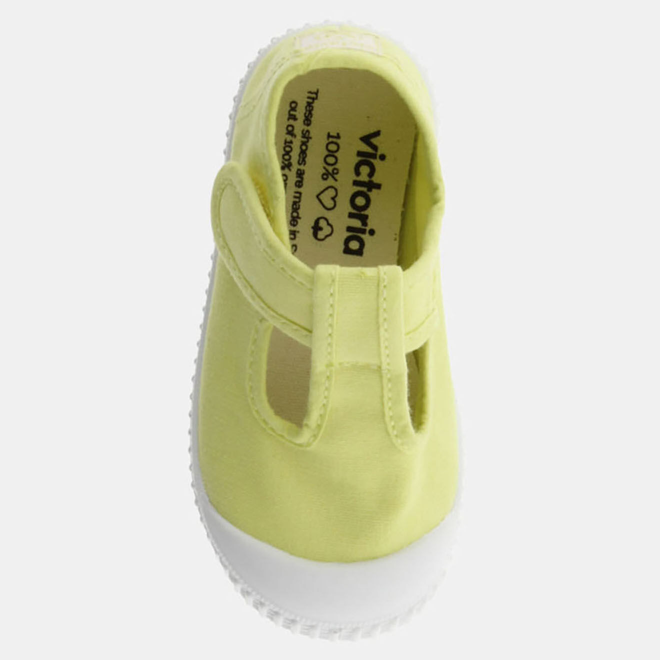 Victoria Sneakers babies Anais en Toile jaunes