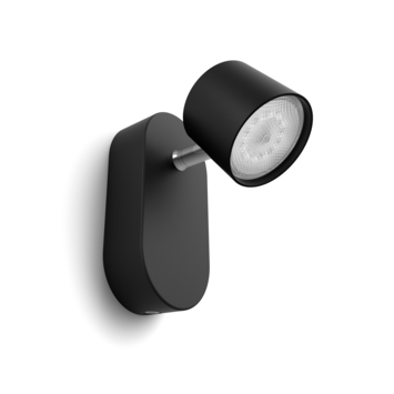 Philips opbouwspot Star zwart